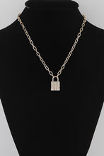 Load image into Gallery viewer, Lock Pendant Necklace
